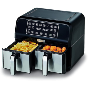 Airfryer Kenwood 8L 3.4Kg HFM75.000 Dual Gcc Metal Black - Image 3